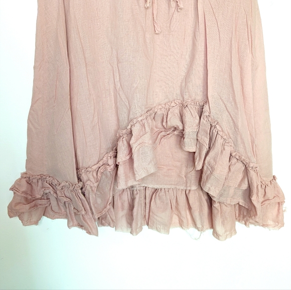 Early 2000s Raggedy Ann Corpse Bride Boho Midi Skirt with Ruffles and Lace - Picture 4 of 11